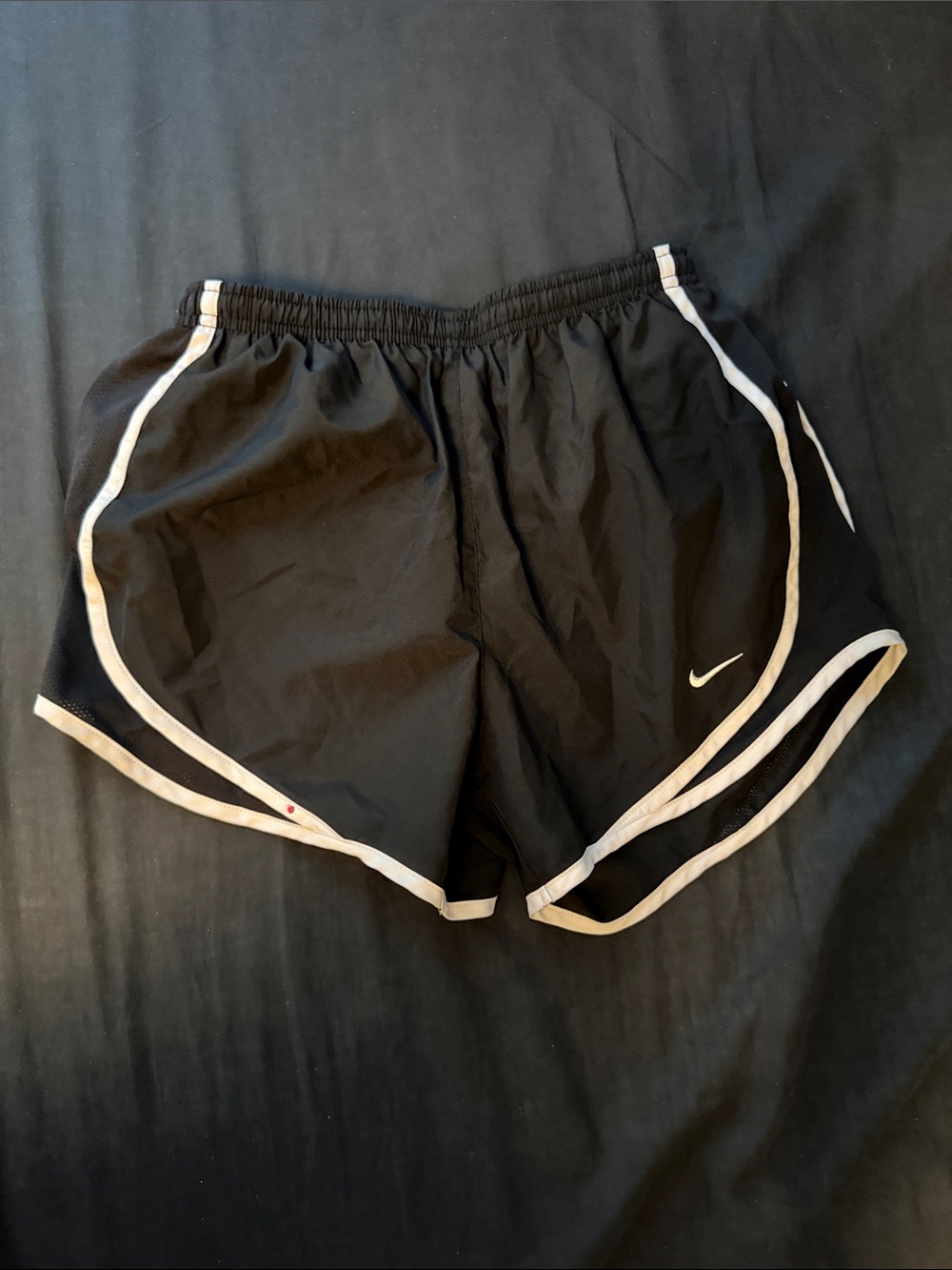 Nike Women’s Black Athletic Shorts with White Trim